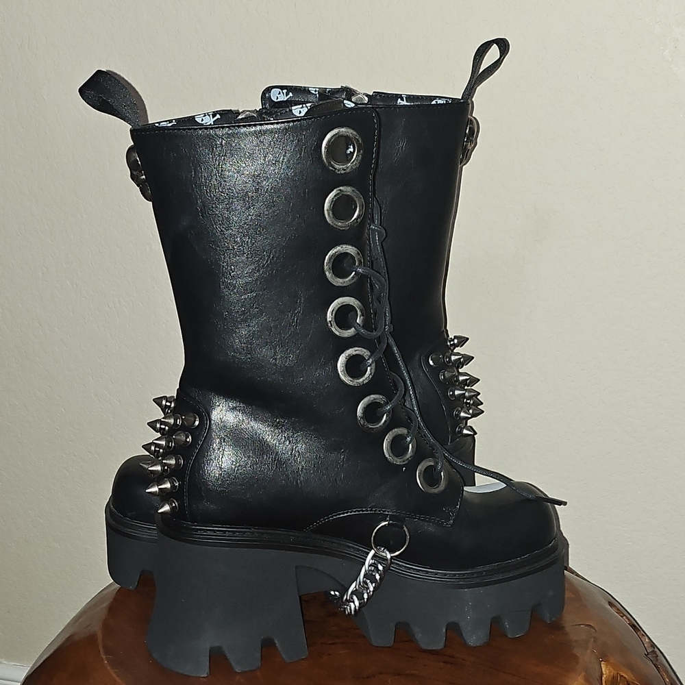 Lamoda No Time Platform Boots Sz 7 - Picture 6 of 6